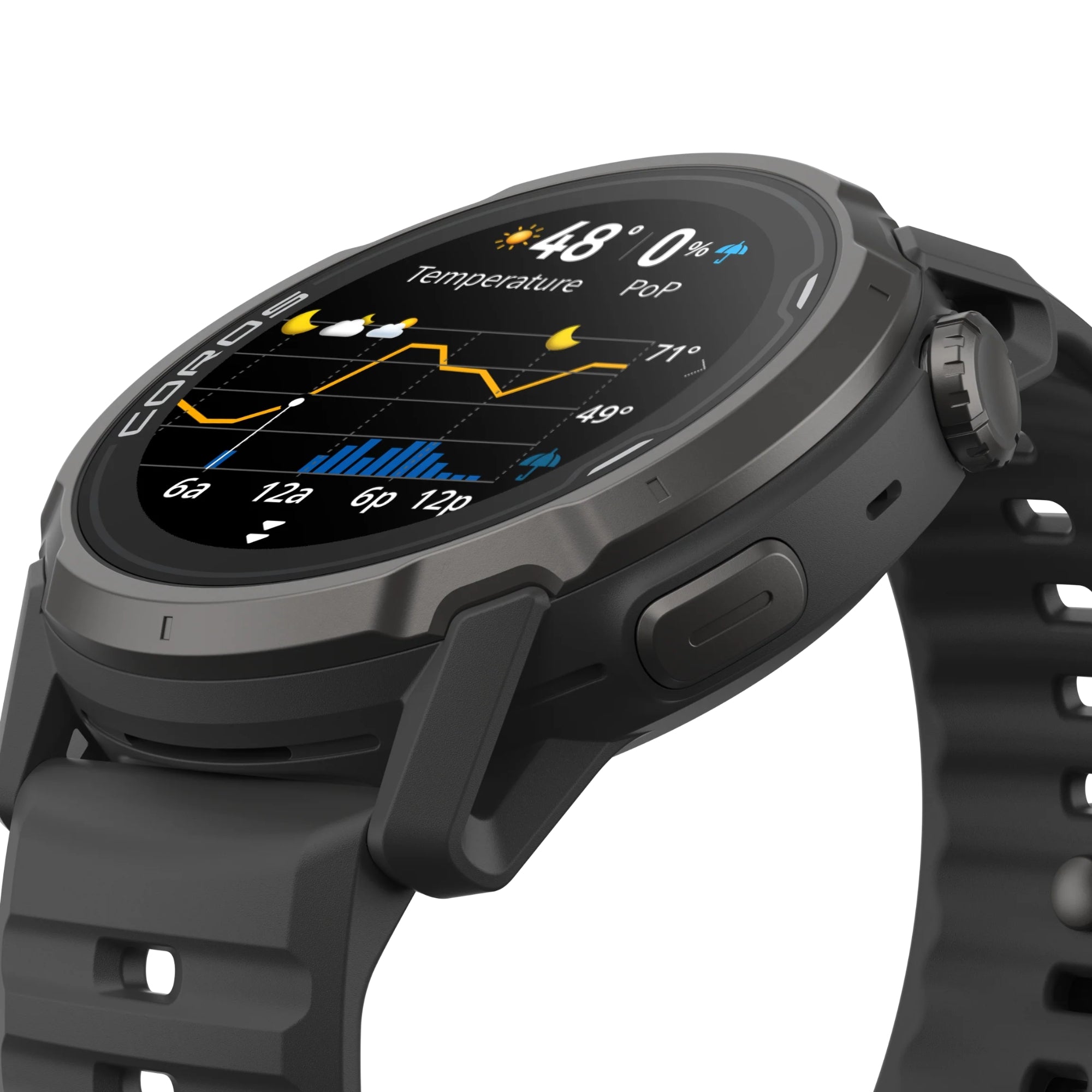 Coros Apex 4 46mm Zwart - GPS Sport- & Adventure Horloge