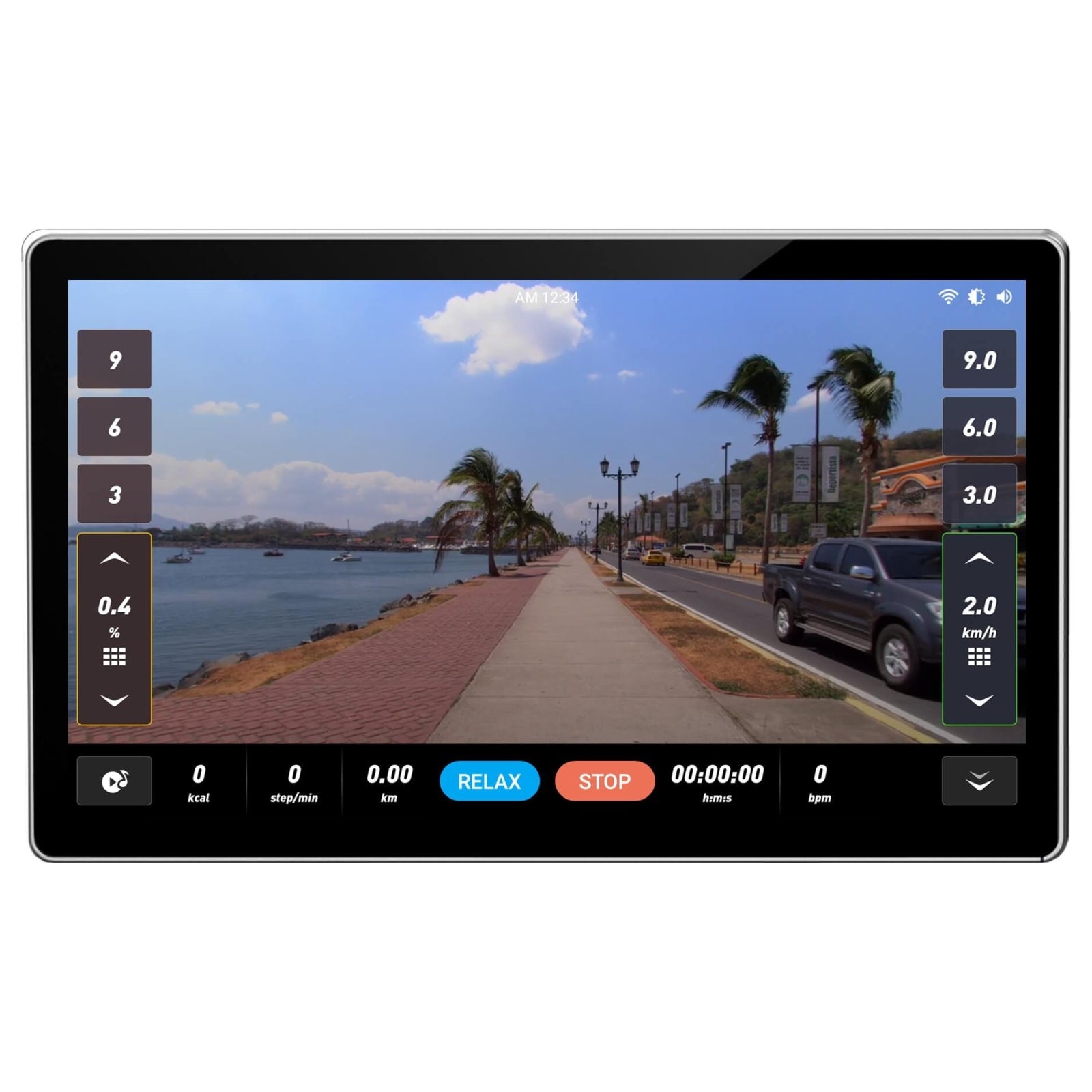 Evolve Fitness CT-215X-GR professionele loopband - grijs - met XL 21,5" 2K touchscreen entertainment console