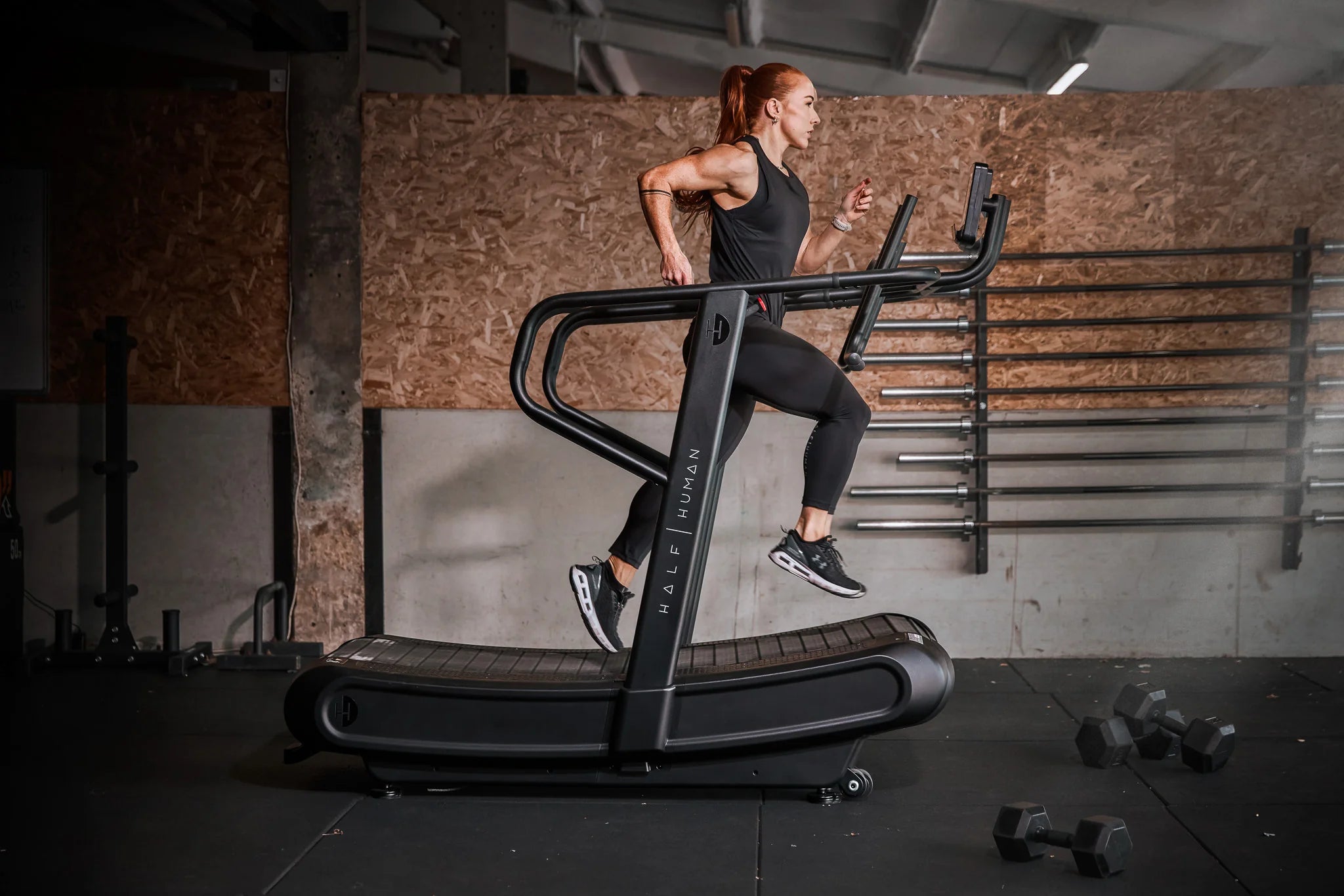 Half Human Curve Treadmill - Motorloze loopband