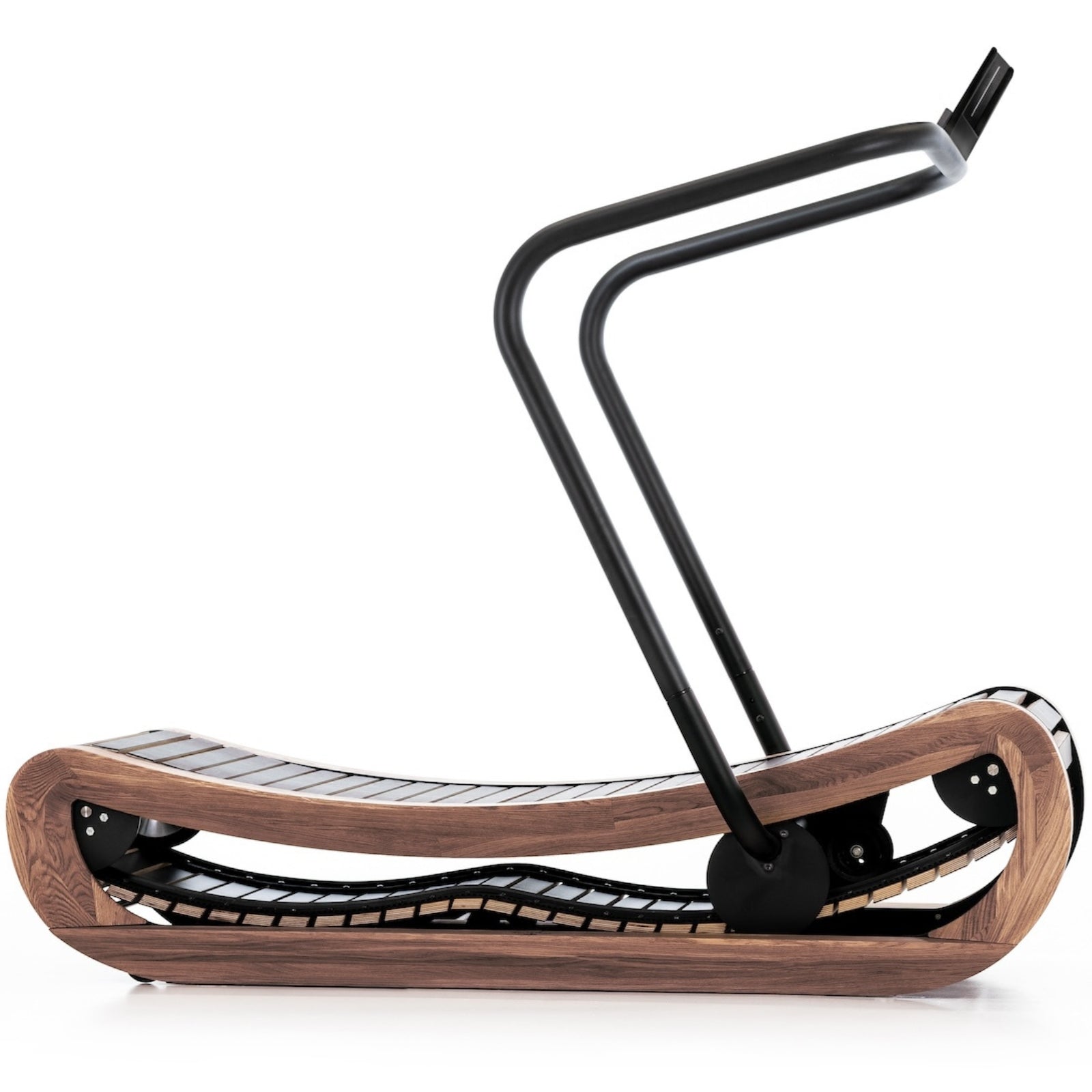 NOHRD SprintBok V2 Vintage Eiken motorloze houten loopband - Gebeitst eikenhout - gratis installatie