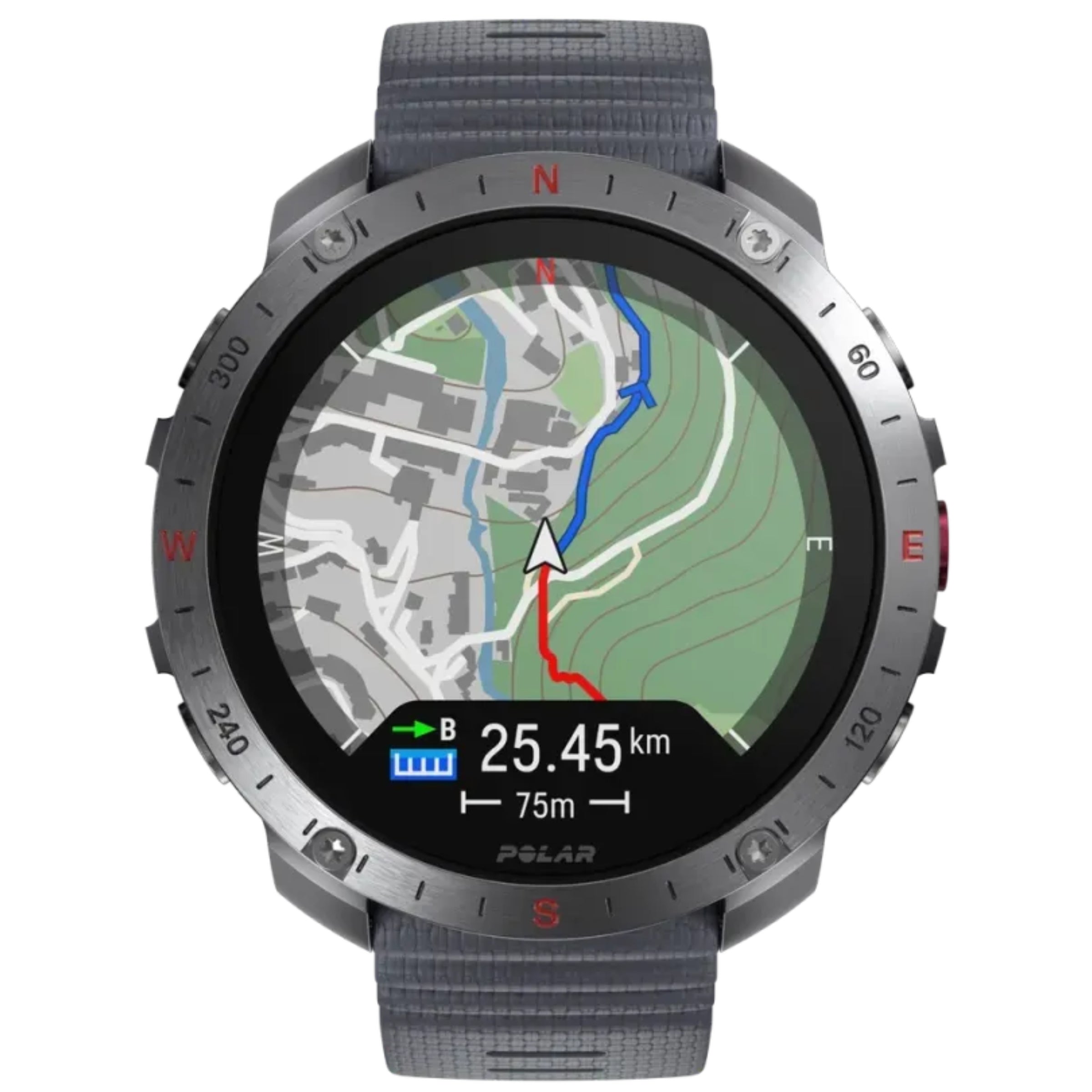 Polar Grit X2 Pro Stone Grey Premium Multisporthorloge S-L - Grijs