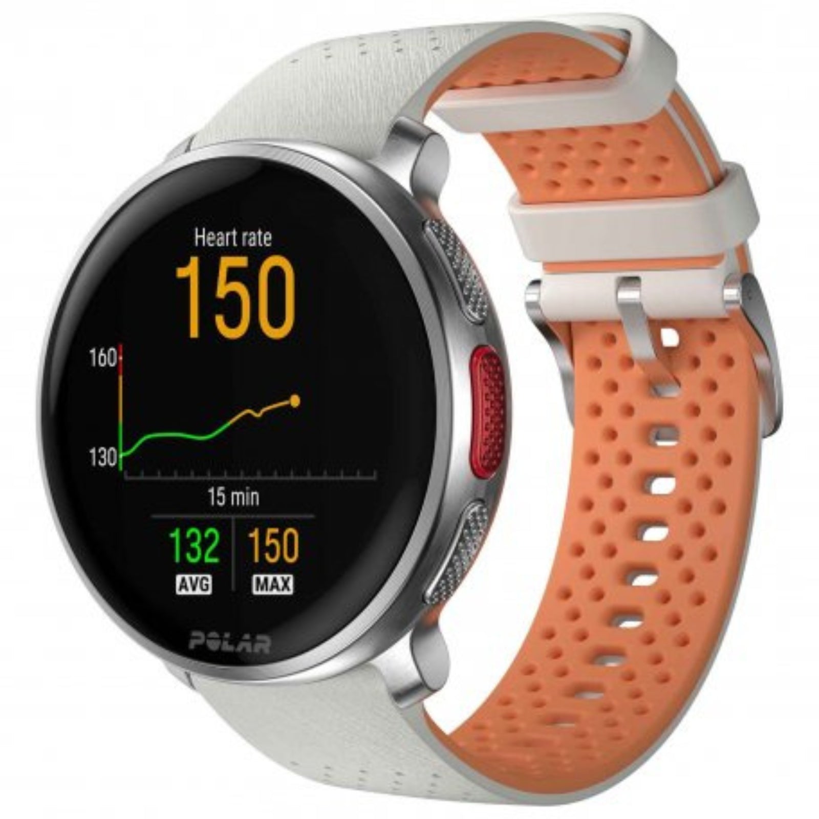 Polar Vantage V3 Sunrise Apricot Premium Multisporthorloge S-L - Wit