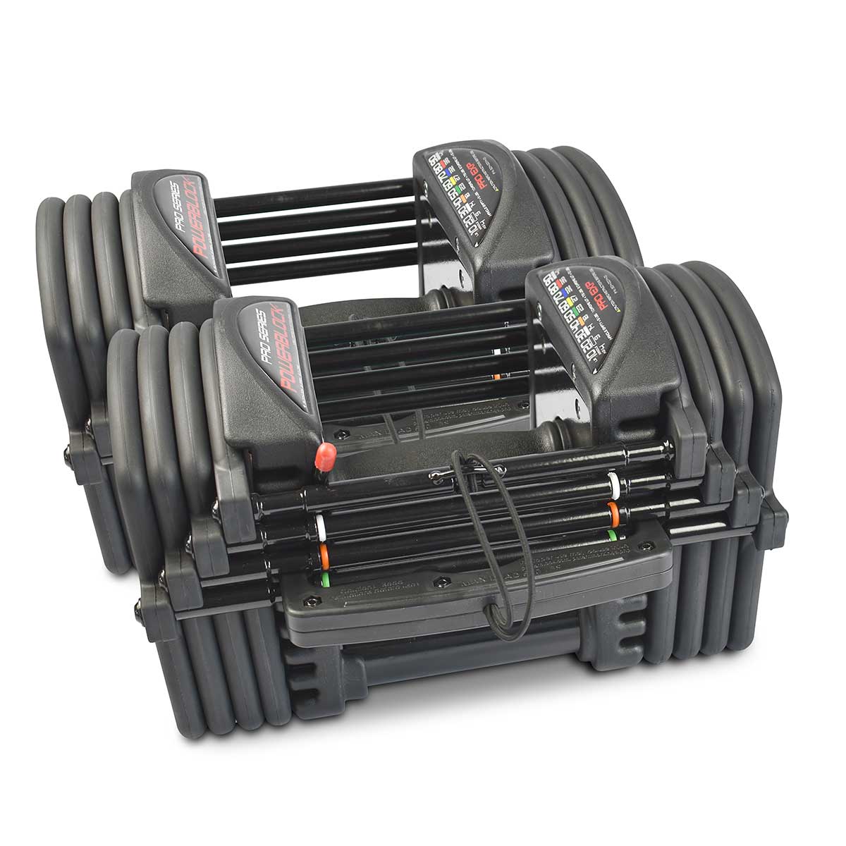 Powerblock Pro EXP 5-50 PBPROSET1 - Set van 2x verstelbare dumbbells tot 23 KG - Uitbreidbaar