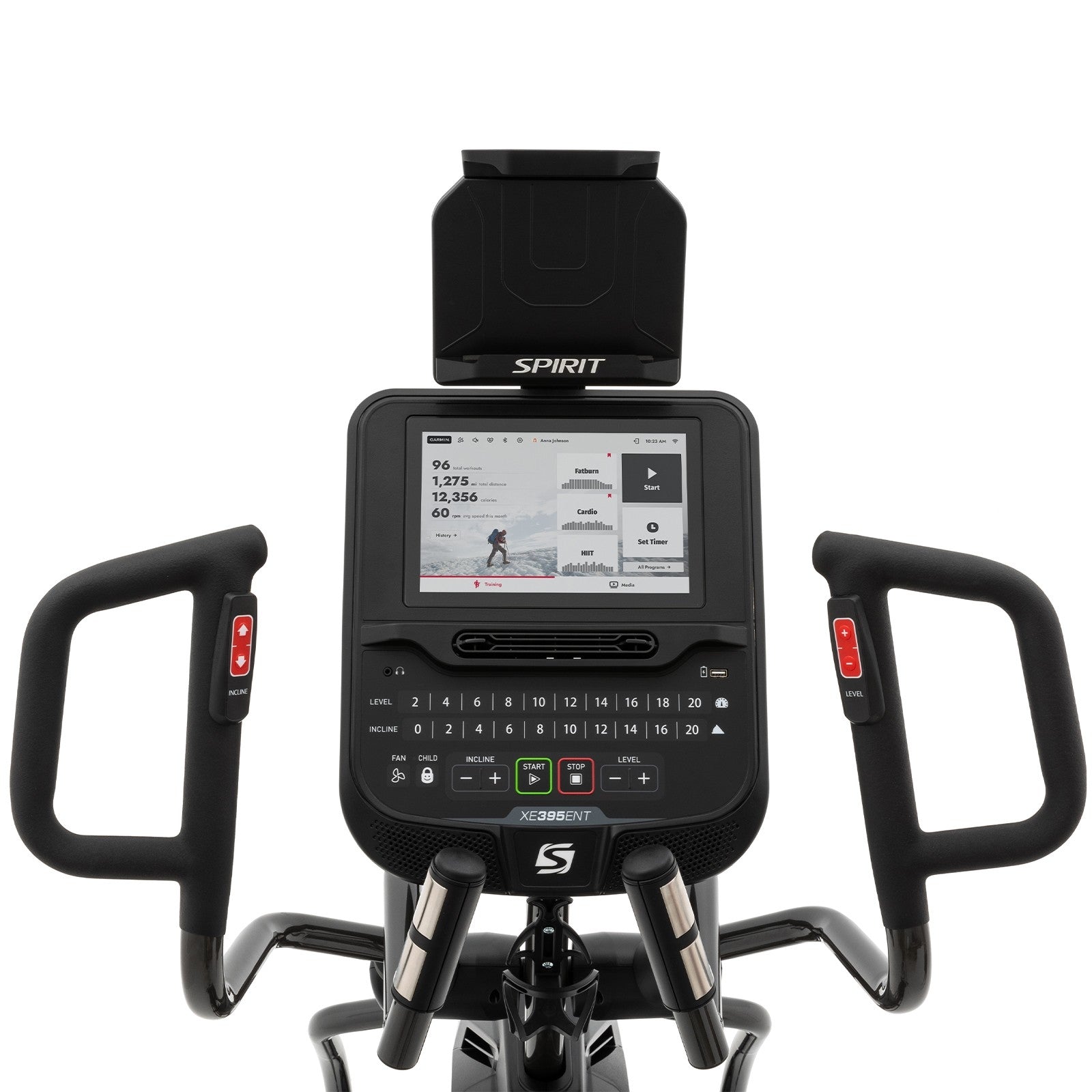Spirit Fitness XE395ENT crosstrainer met touchscreen (nieuwste model)