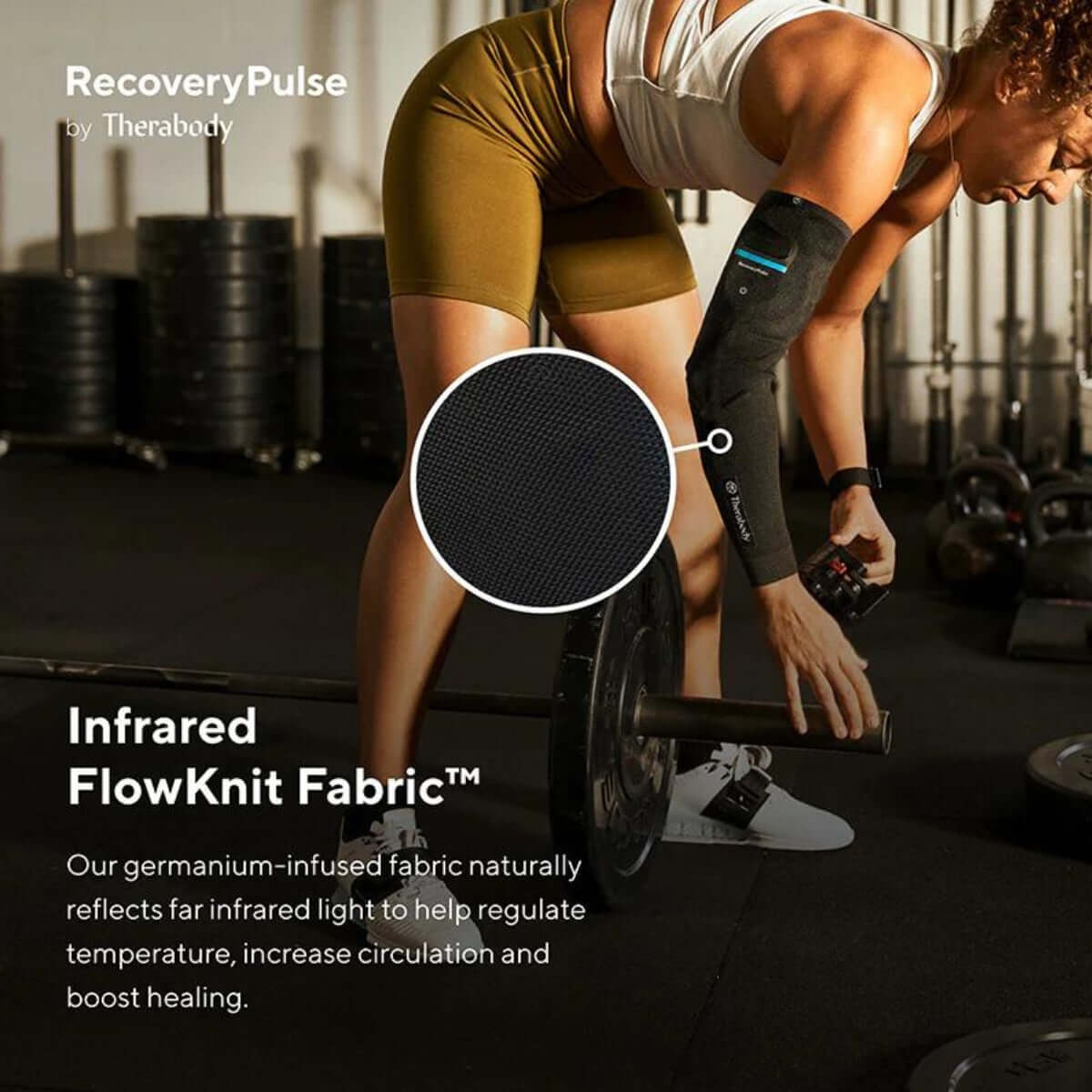 2x Therabody RecoveryPulse Arm (Medium) - Compression Sleeve Set - Herstel & rust voor de armen