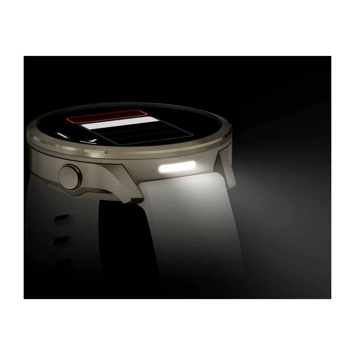 Garmin Venu 4 (41 mm) - Fashion/Sport Hybride Smartwatch - Lunar Gold met Bone siliconen bandje