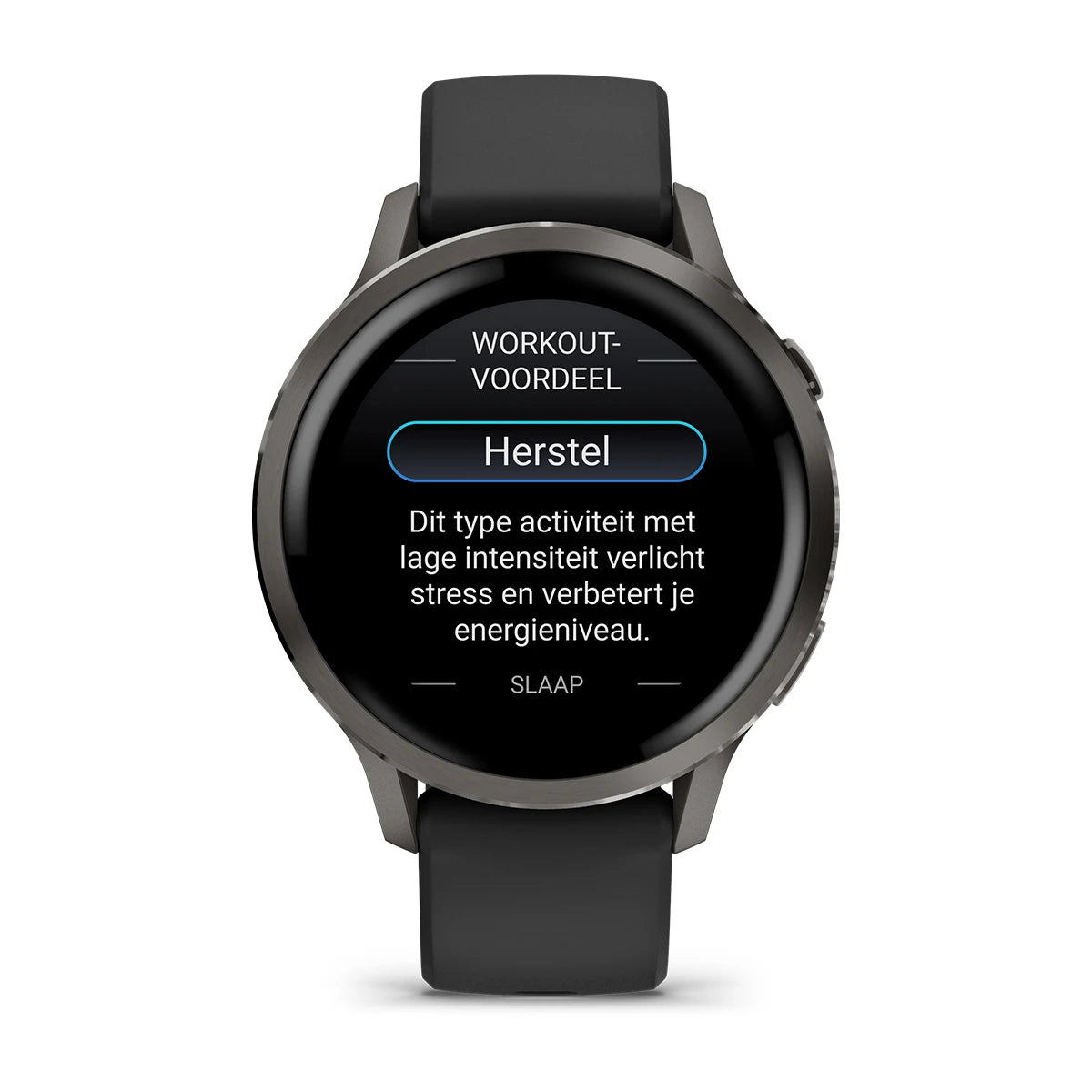 Garmin Venu 4 (41 mm) zwart - Fashion/Sport Hybride Smartwatch - Slate met Zwarte siliconen band