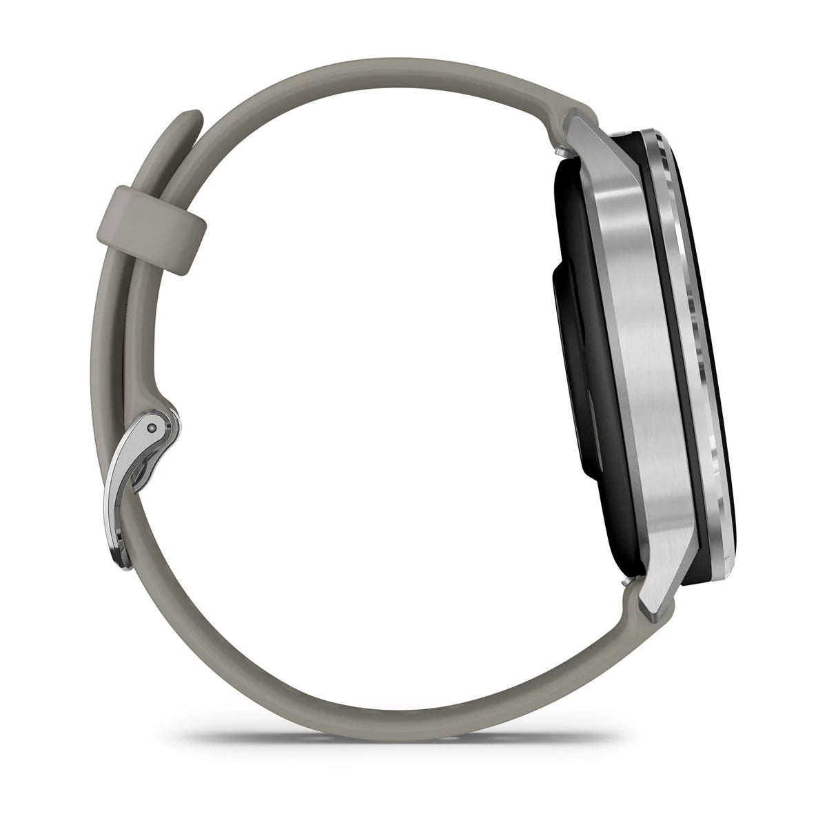 Garmin Venu 4 (45 mm) zwart - Fashion/Sport Hybride Smartwatch - Zilver met zilvergrijze siliconen band