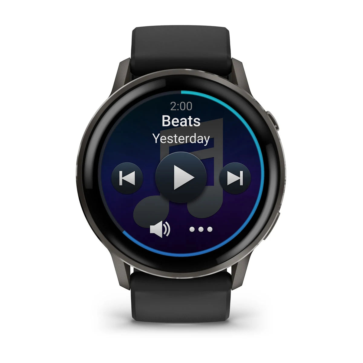 Garmin Venu 4 (45 mm) zwart - Fashion/Sport Hybride Smartwatch - Slate met Zwarte siliconen band