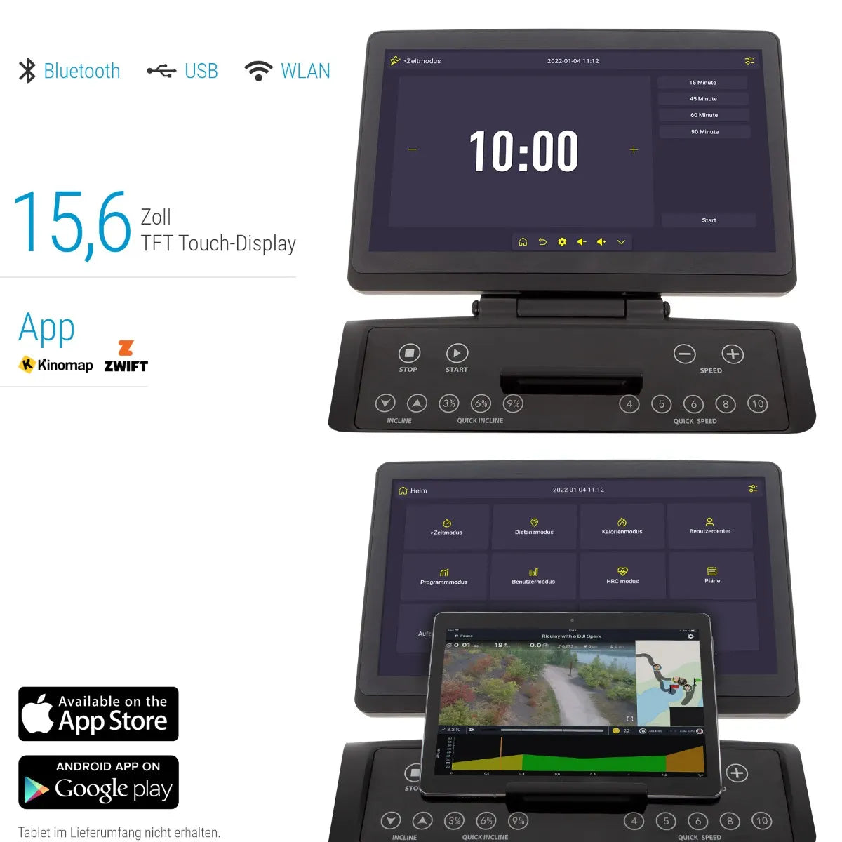 Hammer Q. Vadis 10.0 loopband met 15.6" TFT touchscreen