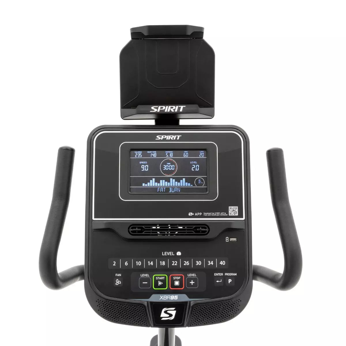 Spirit Fitness XBR95 recumbent bike ligfiets (nieuwste model)