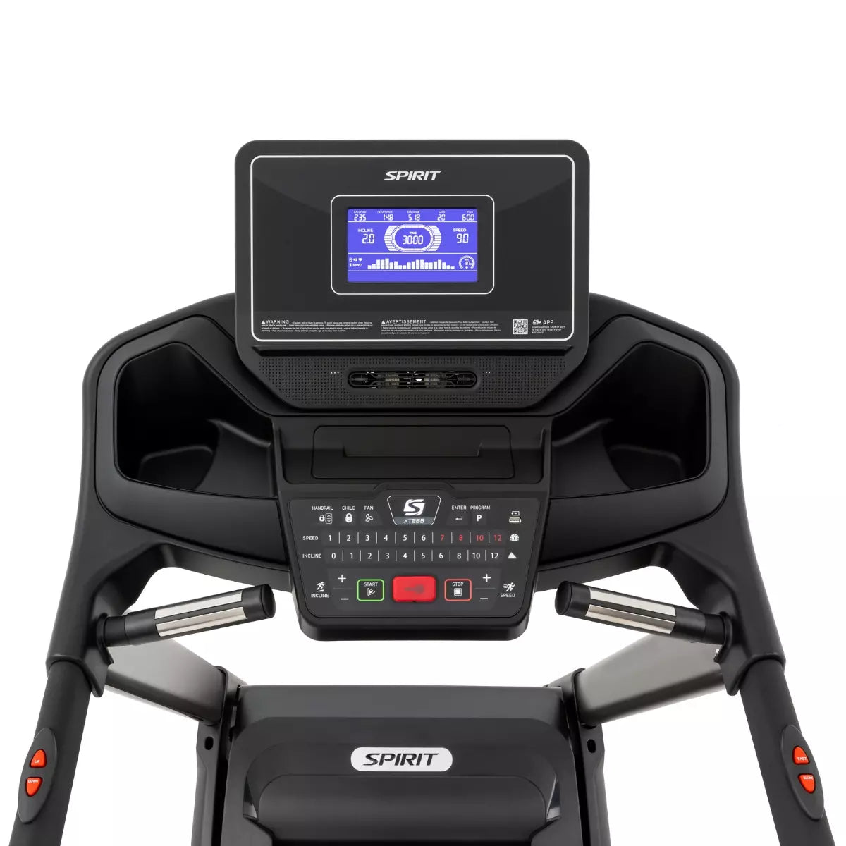 Spirit Fitness XT285 loopband met verlengde handsteunen (nieuwste model)