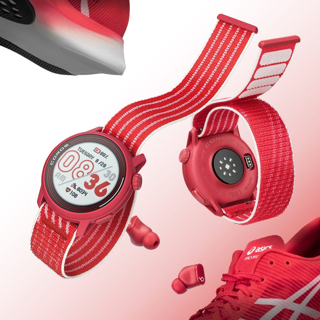 Coros PACE 3 Track Edition (rood) - GPS Sport- & Adventure Horloge