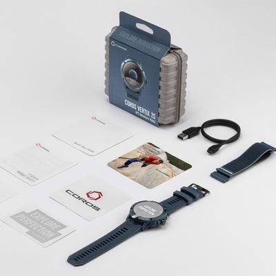 Coros Vertix 2S Earth Navy - Premium GPS Sports &amp; Adventure Watch 