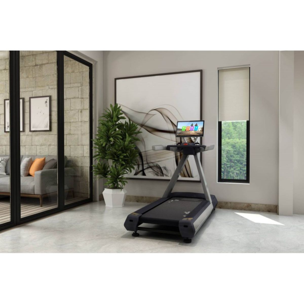 Evolve Fitness CT-215X-BL professionele loopband - touchscreen entertainment console
