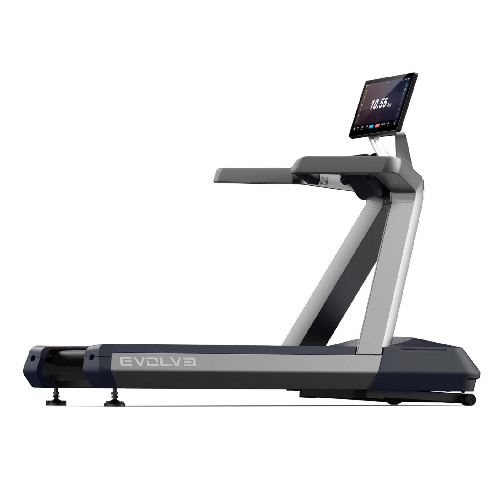 Evolve Fitness CT-215X-GR professionele loopband - grijs - met XL 21,5" 2K touchscreen entertainment console