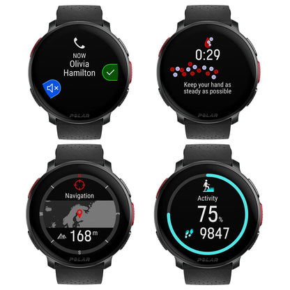 Polar Vantage V3 Night Black Premium Multisporthorloge S-L - Zwart