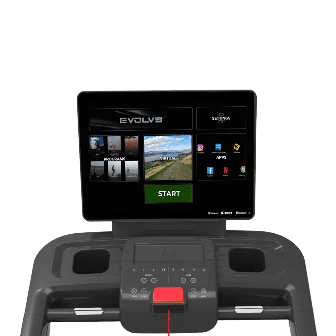 Evolve Fitness EC-550-TFT professionele loopband met touchscreen entertainment console