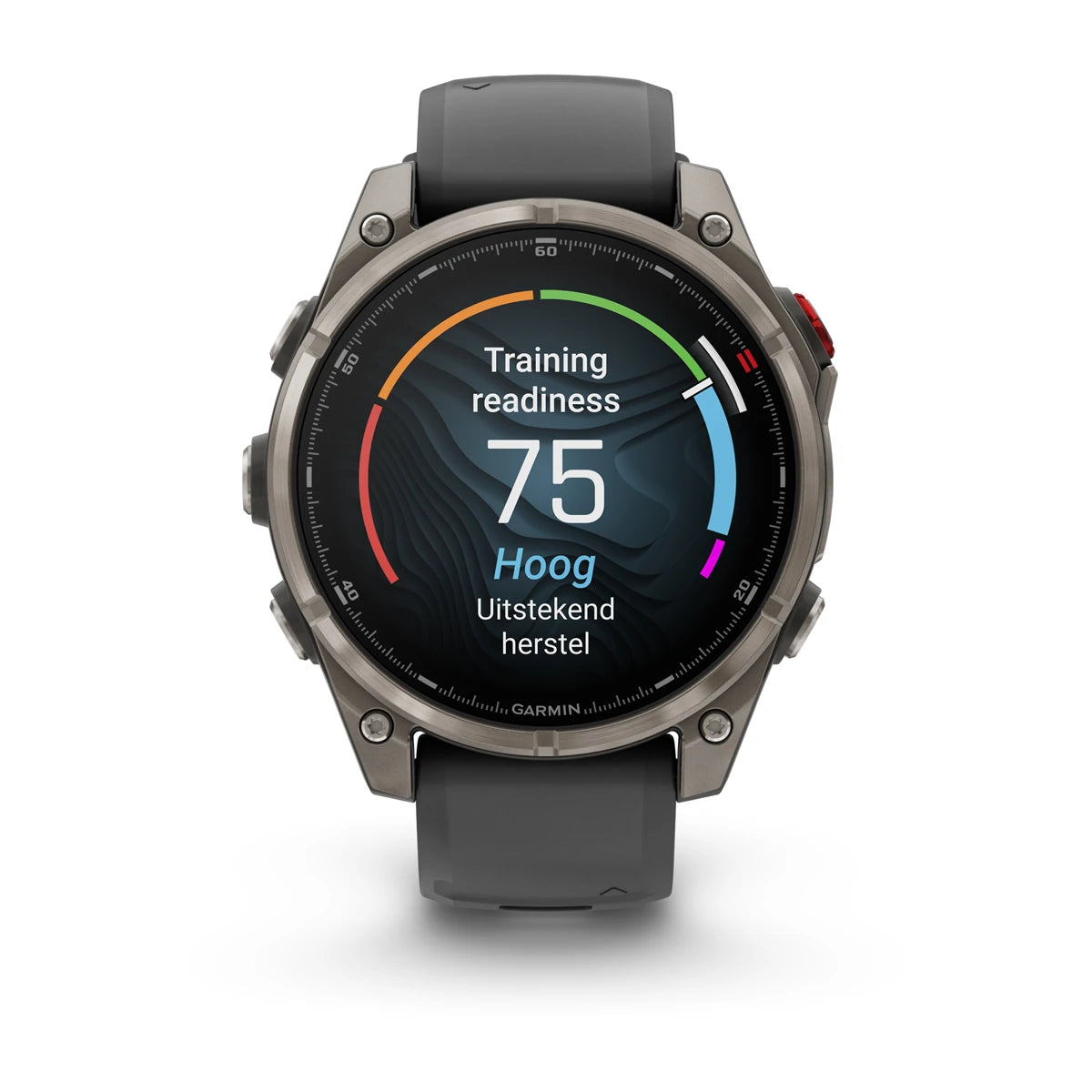 Garmin Fenix 8 Pro (47 mm) Sapphire - Premium AMOLED Multisport Smartwatch - Titanium met graphite/zwarte siliconen band