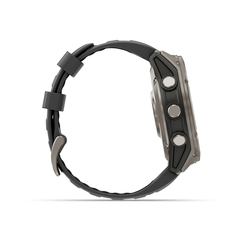 Garmin Fenix 8 Pro (51 mm) Sapphire - Premium AMOLED Multisport Smartwatch - Titanium met graphite/zwarte siliconen band