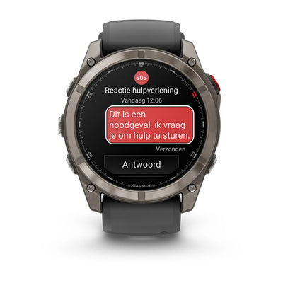 Garmin Fenix 8 Pro (51 mm) Sapphire - Montre connectée multisport AMOLED Premium - Titane avec bracelet en silicone graphite/noir