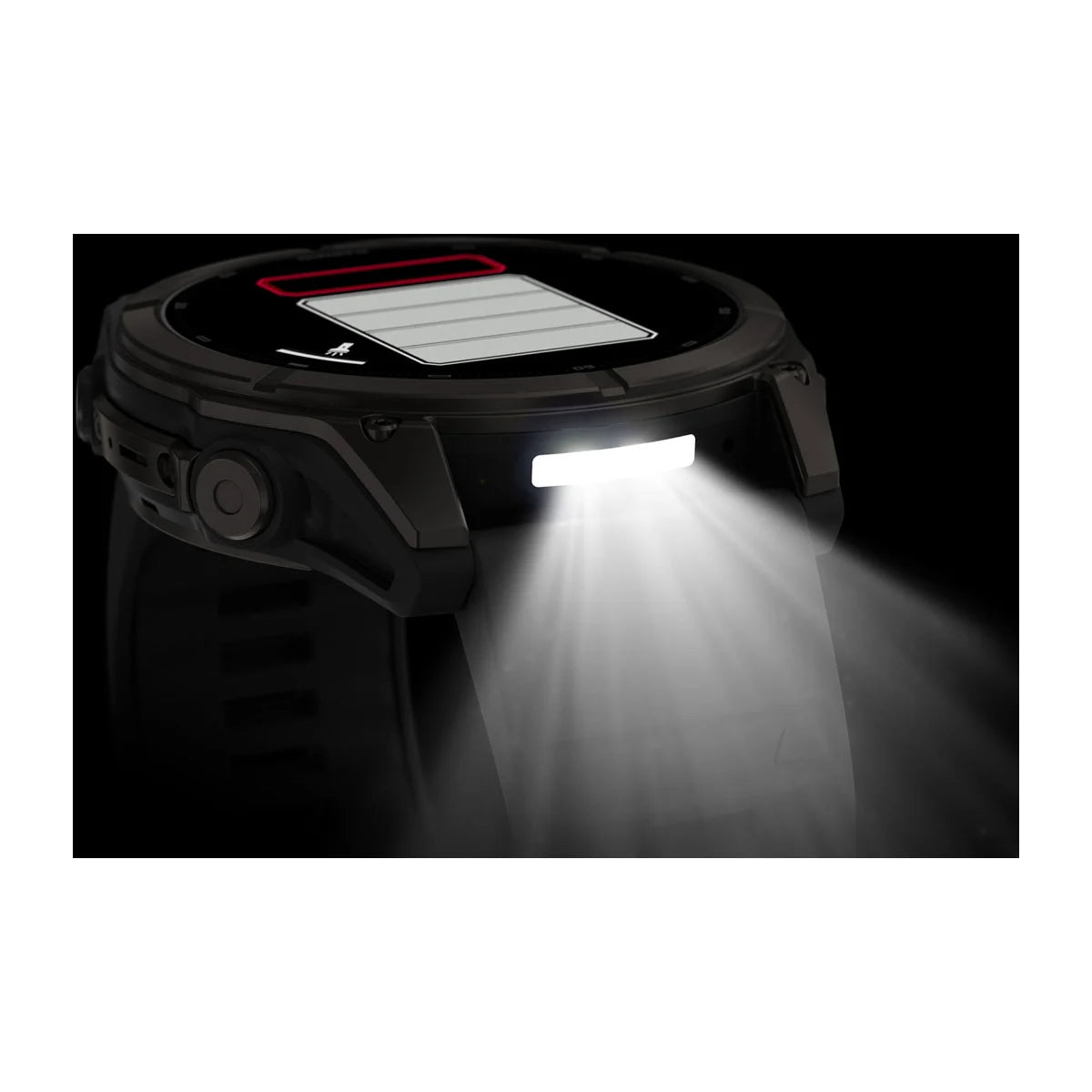 Garmin fēnix® 9 (51 mm) - Premium AMOLED Multisport Smartwatch - Carbon Grey DLC Titanium met zwarte siliconen band