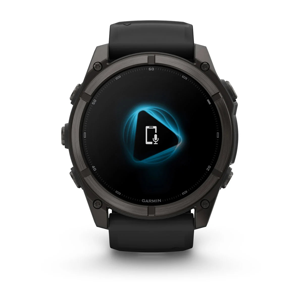 Garmin fēnix® 9 (51 mm) - Premium AMOLED Multisport Smartwatch - Carbon Grey DLC Titanium met zwarte siliconen band