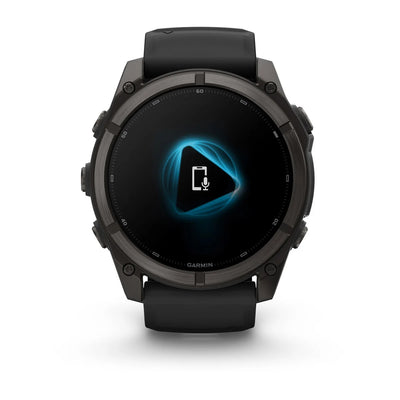 Garmin fēnix® 9 (47 mm) - Carbon Gray DLC Titanium with Black Silicone Band