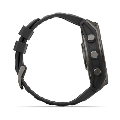 Garmin fēnix® 9 (47 mm) - Carbon Gray DLC Titanium with Black Silicone Band