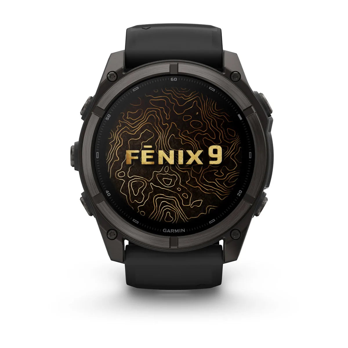Garmin fēnix® 9 (51 mm) - Premium AMOLED Multisport Smartwatch - Carbon Grey DLC Titanium met zwarte siliconen band