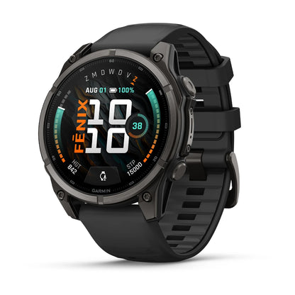 Garmin fēnix® 9 (51 mm) - Carbon Grey DLC Titanium met zwarte siliconen band (Copy)
