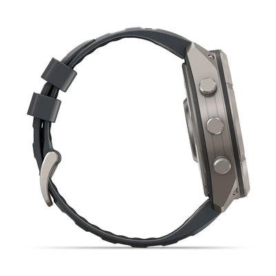 Garmin fēnix® 9 Pro inReach® (51 mm) - Titane avec bracelet Graphite/Silicone noir