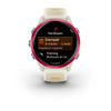 Image of Garmin Forerunner 570 (42mm) Raspberry aluminium met transparante bone/mango band - Premium smartwatch voor hardlopen met AMOLED-scherm