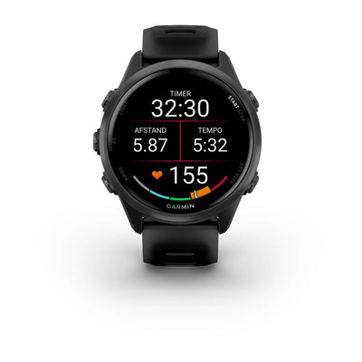 Garmin Forerunner 570 (42mm) noir - Montre connectée haut de gamme pour la course à pied avec écran AMOLED