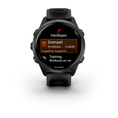 Garmin Forerunner 570 (42mm) noir - Montre connectée haut de gamme pour la course à pied avec écran AMOLED