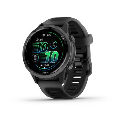 Garmin Forerunner 570 (42mm) noir - Montre connectée haut de gamme pour la course à pied avec écran AMOLED