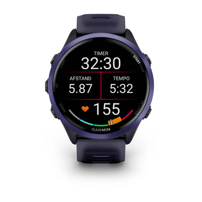 Garmin Forerunner 570 (47 mm) violet indigo - Montre connectée haut de gamme pour la course à pied avec écran AMOLED
