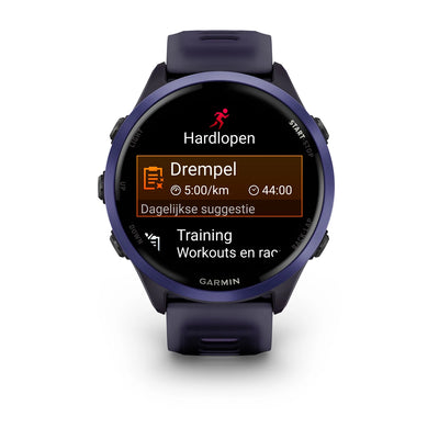 Garmin Forerunner 570 (47 mm) violet indigo - Montre connectée haut de gamme pour la course à pied avec écran AMOLED