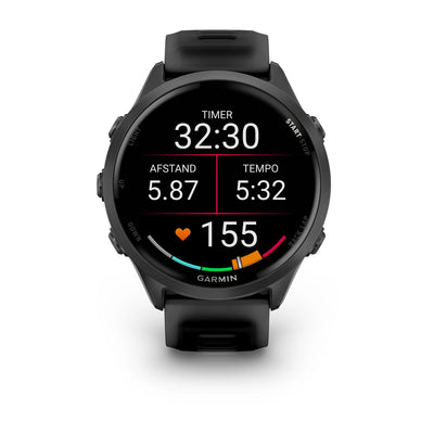 Garmin Forerunner 570 (47mm) noir - Montre connectée haut de gamme pour la course à pied avec écran AMOLED