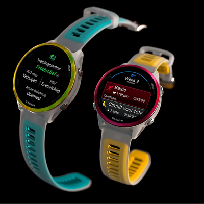 Garmin Forerunner 570 (47 mm) violet indigo - Montre connectée haut de gamme pour la course à pied avec écran AMOLED