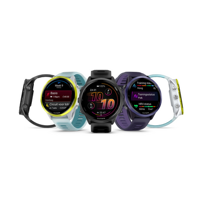 Garmin Forerunner 570 (47mm) noir - Montre connectée haut de gamme pour la course à pied avec écran AMOLED