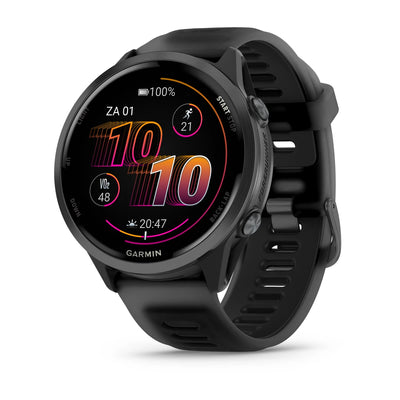 Garmin Forerunner 570 (47mm) noir - Montre connectée haut de gamme pour la course à pied avec écran AMOLED