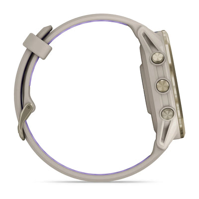 Garmin Forerunner 970 Soft Gold - Montre connectée haut de gamme pour la course à pied avec écran AMOLED