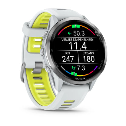 Garmin Forerunner 970 wit - Premium smartwatch voor hardlopen met AMOLED-scherm