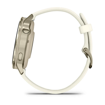 Garmin Venu 4 (41 mm) - Montre connectée hybride mode/sport - Or lunaire avec bracelet en silicone Bone