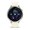 Image of Garmin Venu 4 (41 mm) - Fashion/Sport Hybride Smartwatch - Lunar Gold met Bone siliconen bandje