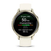 Image of Garmin Venu 4 (41 mm) - Fashion/Sport Hybride Smartwatch - Lunar Gold met Bone siliconen bandje