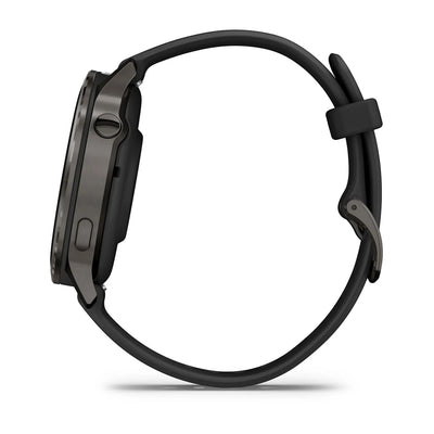 Garmin Venu 4 (41 mm) noir - Montre connectée hybride mode/sport - Ardoise avec bracelet en silicone noir