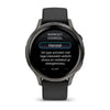 Image of Garmin Venu 4 (41 mm) zwart - Fashion/Sport Hybride Smartwatch - Slate met Zwarte siliconen band