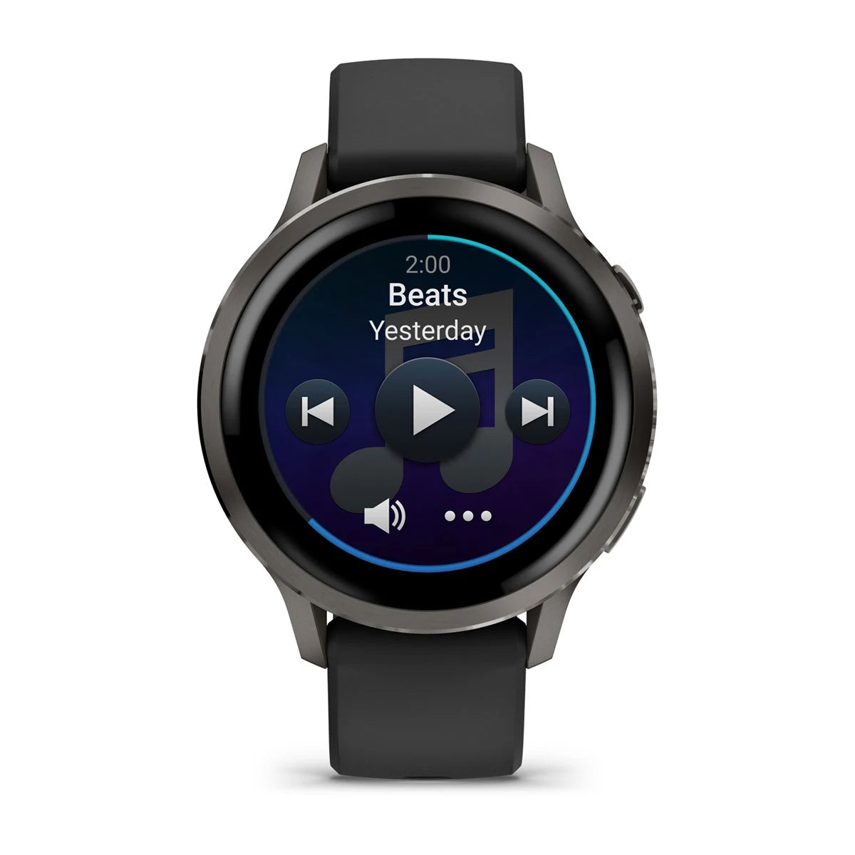 Garmin Venu 4 (41 mm) zwart - Fashion/Sport Hybride Smartwatch - Slate met Zwarte siliconen band